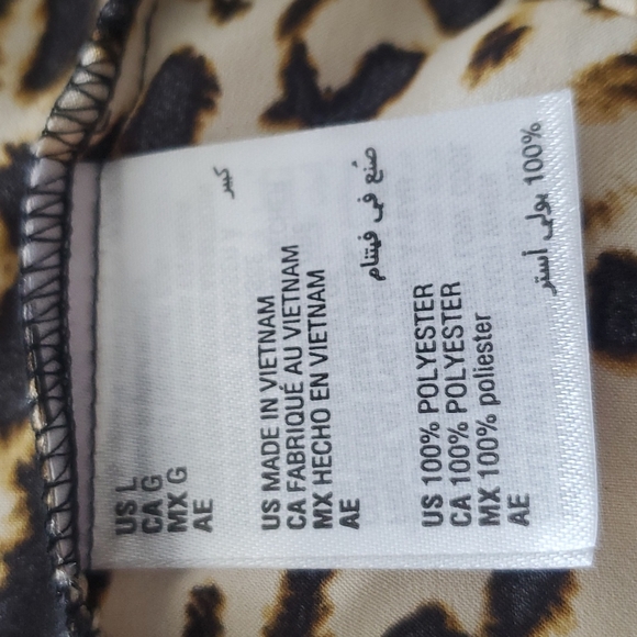 INC International Concepts Intimates Cheetah 🐆 Pajama Night ware - Picture 12 of 14